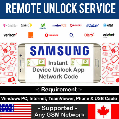 Unlocking by code Remote Unlock  - Phones available 1000
