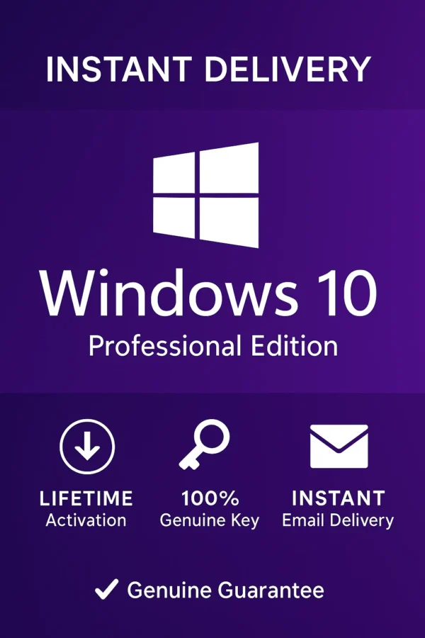 Windows 10 Lifetime License Genuine Activation Key, Instant Delivery